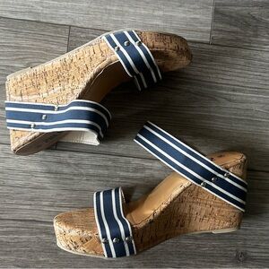 Cork wedge sandals